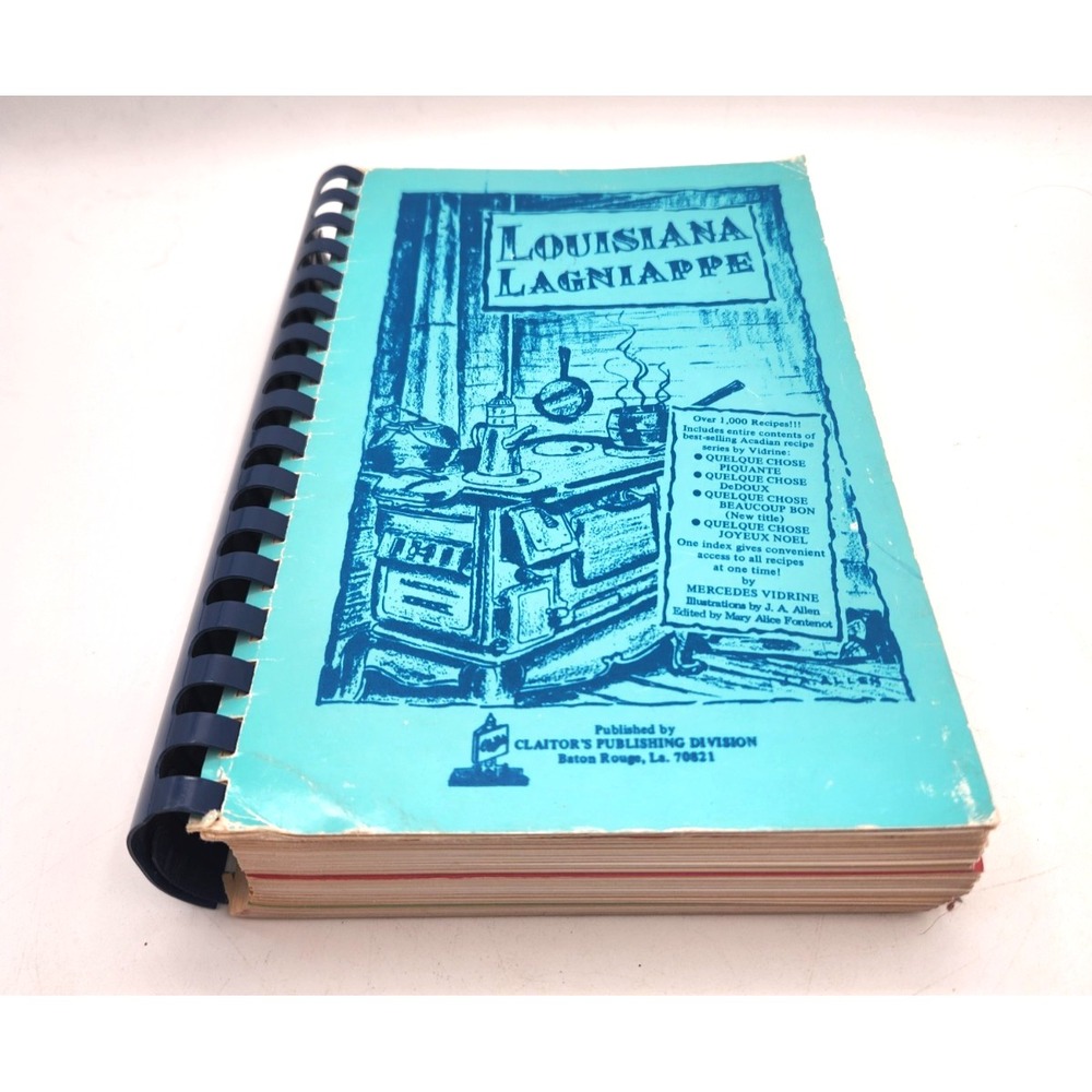Louisiana Lagniappe Cookbook 197 First Edition Spiral Over 1000 Recipes